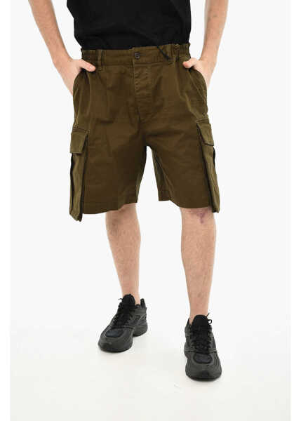 Pantaloni scurti DSQUARED2 Cargo Shorts With Maxi Pockets Green Barbati (BM 19639244) 1