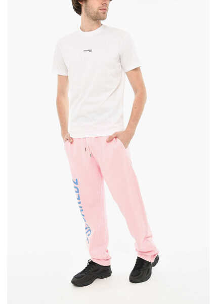 Tricouri DSQUARED2 Cotton Crew-Neck T-Shirt With Print White Barbati (BM 19639256) 4