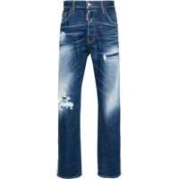 Blugi drepti Regular Fit Jeans With Floral Motif Side Band 22Cm Barbati