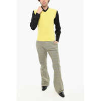 Pulovere DSQUARED2 pentru Barbati pagina 2 - Pulovere DSQUARED2 Cable Knit Sleeveless V-Neck Sweater Yellow Barbati (BM 19639262) - B-mall.ro