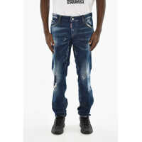 Blugi slim fit Slim Fit Jeans With Visible Stitching 18Cm Barbati