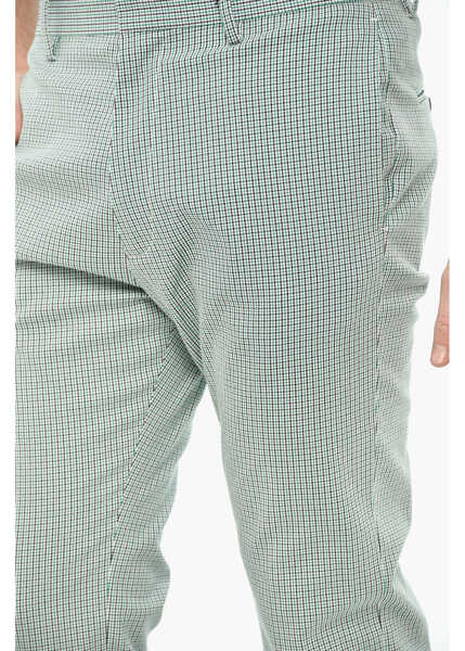 Pantaloni casual DSQUARED2 Cotton And Nylon Pants With Hidden Closure Green Barbati (BM 19639298) 3