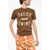 DSQUARED2 Cotton Crew-Neck T-Shirt With Print Brown