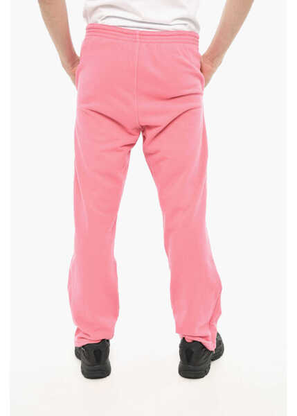 Pantaloni de trening DSQUARED2 Fleeced-Cotton Joggers With Side Logo Pink Barbati (BM 19639319) 2