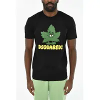 Tricouri Cotton Crew-Neck T-Shirt With Print Barbati