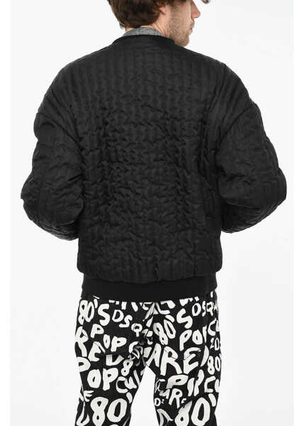 Bomber jacket DSQUARED2 Quilted Nylon Bomber Black Barbati (BM 19639325) 2