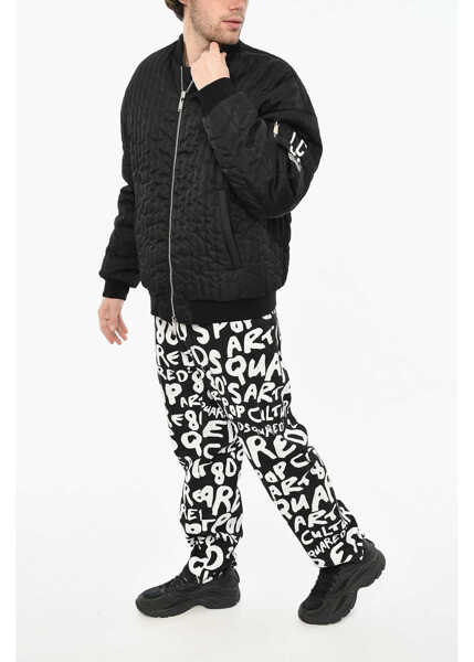 Bomber jacket DSQUARED2 Quilted Nylon Bomber Black Barbati (BM 19639325) 4