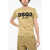 DSQUARED2 Cotton Crew-Neck T-Shirt With Monogram Beige
