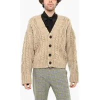 Cardigane Wool Blend V-Neck Cardigan With 4 Buttons Barbati