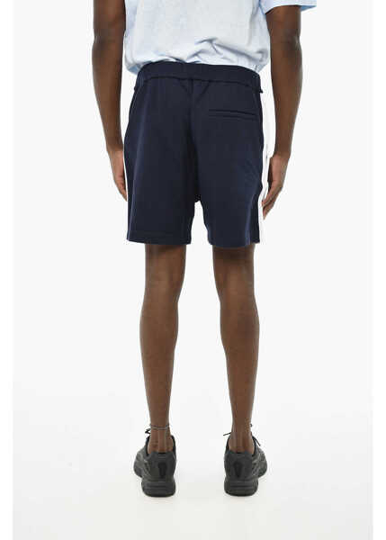 Pantaloni scurti DSQUARED2 Two-Tone Shorts With Side Buttons White Barbati (BM 19639445) 2