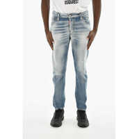 Blugi drepti Regular Fit Sexy Twist Jeans With Logo Button 15Cm Barbati