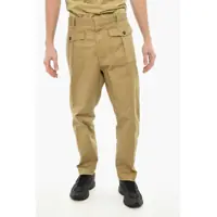 Pantaloni casual Garbardine Cotton Pants With Patch Pockets Barbati