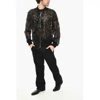 Bomber jacket DSQUARED2 pentru Barbati - Bomber jacket DSQUARED2 All-Over Sequined Sheer Bomber Black Barbati (BM 19639454) - B-mall.ro