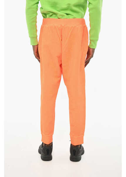 Pantaloni de trening DSQUARED2 Solid Color Cotton Joggers Orange Barbati (BM 19639457) 2