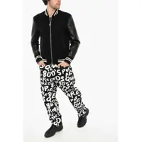 Geci de piele pentru Barbati - Geci de piele DSQUARED2 Suede Jacket With Contrasting Details Black Barbati (BM 19639463) - B-mall.ro