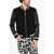 DSQUARED2 Suede Jacket With Contrasting Details Black