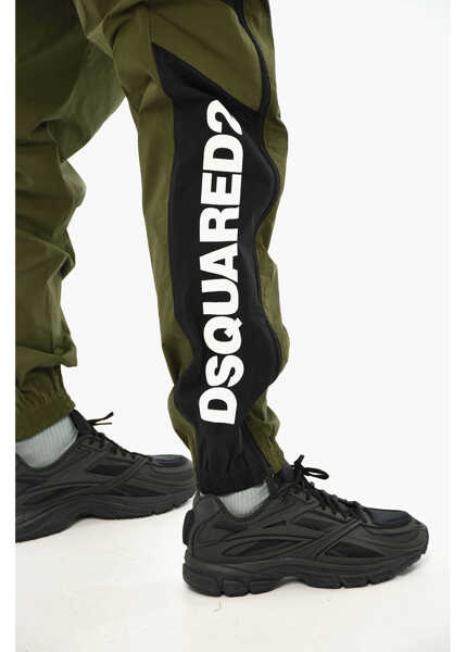 Pantaloni de trening DSQUARED2 Two-Tone Joggers With Drawstring Waist Black Barbati (BM 19639466) 3