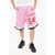 DSQUARED2 Perfored Shorts With Lace Pink