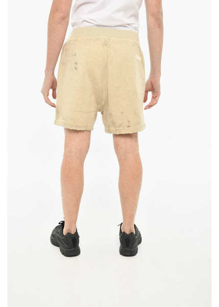 Pantaloni scurti DSQUARED2 Solid Color Cotton Shorts Beige Barbati (BM 19639478) 2