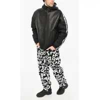 Geci de piele pentru Barbati - Geci de piele DSQUARED2 Leather Jacket With Hood Black Barbati (BM 19639496) - B-mall.ro