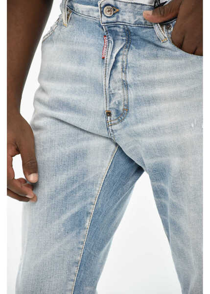 Blugi drepti DSQUARED2 Distressed Effect Cool Guy Jeans 16Cm Blue Barbati (BM 19639499) 2