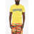DSQUARED2 Cotton Crew-Neck T-Shirt With Print Yellow