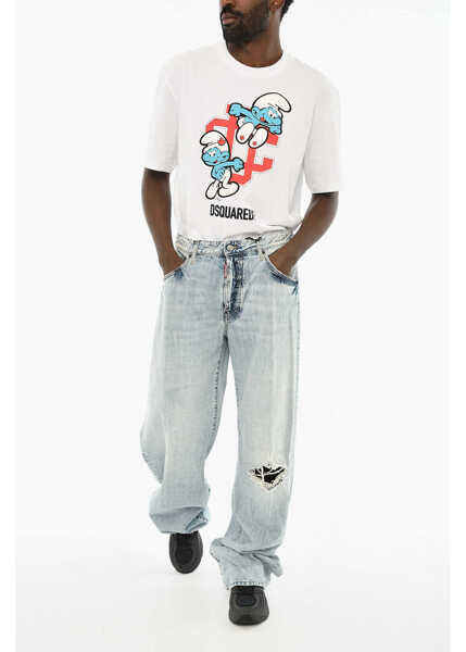 Blugi drepti DSQUARED2 Light Wash Jeans 23Cm Blue Barbati (BM 19639505) 4