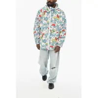 Jachete DSQUARED2 pentru Barbati - Jachete DSQUARED2 The Smurfs All-Over Printed Nylon Windbreaker Jacket Multicolor Barbati (BM 19639604) - B-mall.ro