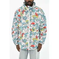 Jachete The Smurfs All-Over Printed Nylon Windbreaker Jacket Barbati