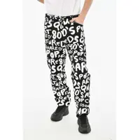 Pantaloni casual All-Over Contrasting Logo Two-Tone Pants Barbati