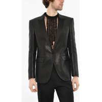 Sacouri Wool Blend 1 Button Blazer With Center Vent Barbati