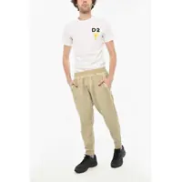 Pantaloni de trening pentru Barbati - Pantaloni de trening DSQUARED2 Solid Color Cotton Joggers Beige Barbati (BM 19639619) - B-mall.ro