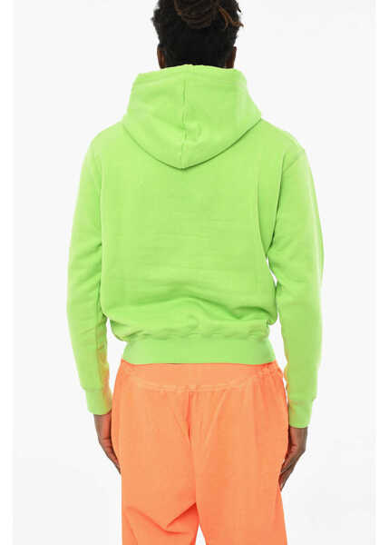Bluze de trening DSQUARED2 Icon Fleeced-Cotton Hoodie Green Barbati (BM 19639628) 2