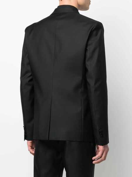 Sacouri DSQUARED2 Virgin Wool And Silk 2 Buttons Blazer With Sequin Black Barbati (BM 19639637) 4