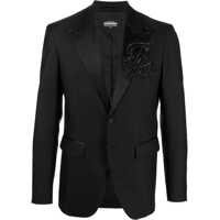 Sacouri Virgin Wool And Silk 2 Buttons Blazer With Sequin Barbati