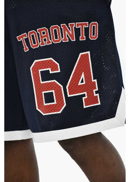 Pantaloni scurti DSQUARED2 Printed Perforated Shorts Blue Barbati (BM 19639652) 3