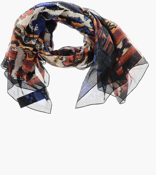 Esarfe Balmain Printed Silk And Cotton Foulard Multicolor Femei (BM 19639664) 1