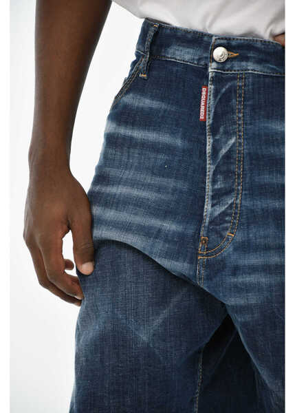 Pantaloni scurti DSQUARED2 Distressed Effect Denim Shorts Blue Barbati (BM 19639670) 2