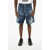 DSQUARED2 Distressed Effect Denim Shorts Blue