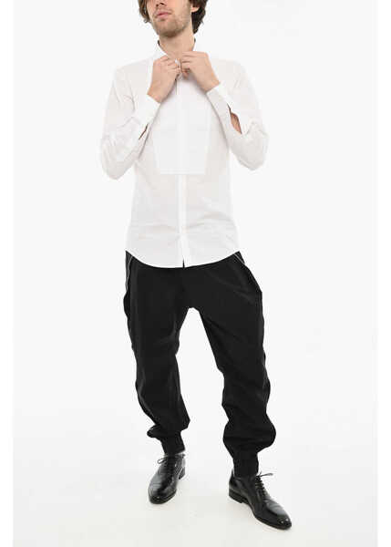 Camasi elegante DSQUARED2 Cotton Poplin Shirt With Spread Collar White Barbati (BM 19639673) 4