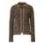 Fabiana Filippi BICOLOR TWEED KNIT JACKET Brown