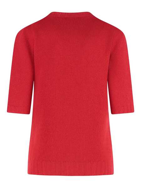 Pulovere Fabiana Filippi SHORT SLEEVE GAUZED CASHMERE SWEATER Red Femei (BM 19644063) 2