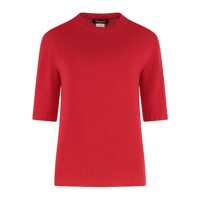 Pulovere SHORT SLEEVE GAUZED CASHMERE SWEATER Femei