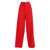Fabiana Filippi BISTRETCH WOOL WIDE LEG TROUSERS WITH FILO DIAMANTE DETAIL Red