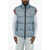 DSQUARED2 Rip Stop Check Sleeveless Down Jacket Blue