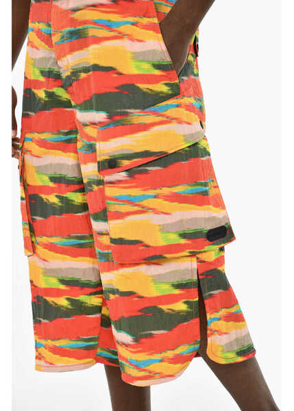 Pantaloni scurti DSQUARED2 Multicolor Shorts With Logo Button Multicolor Barbati (BM 19644158) 2