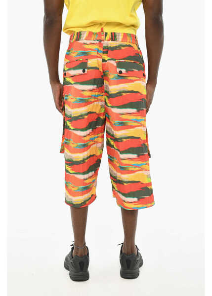 Pantaloni scurti DSQUARED2 Multicolor Shorts With Logo Button Multicolor Barbati (BM 19644158) 4