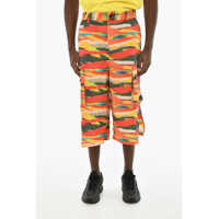 Pantaloni scurti Multicolor Shorts With Logo Button Barbati