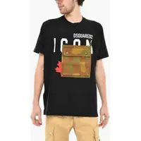 Tricouri Cotton Crew-Neck T-Shirt With Camouflage Frontal Breast Pock Barbati