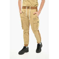 Pantaloni casual Two-Tone Cargo Pants With Drawstring Waist Barbati